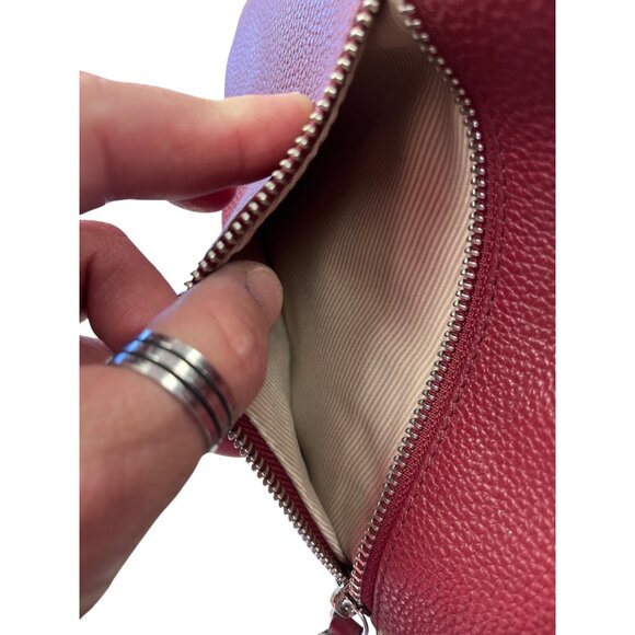 Radley London wms maroon silver leather shoulder handbag SKU 9886 - Picture 5 of 16